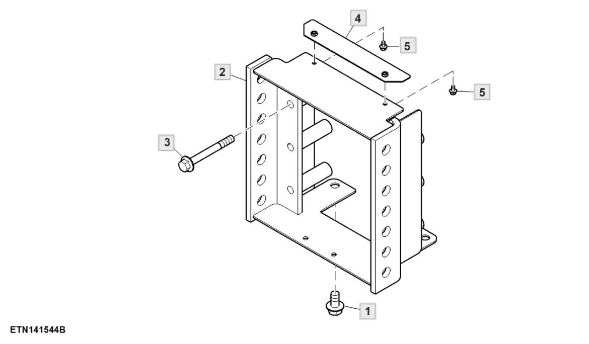 Giá đỡ móc kéo toa xe